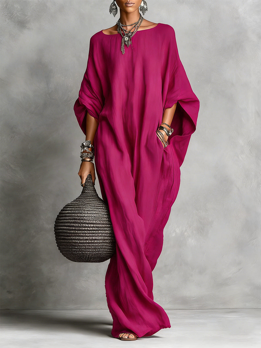 Serena | Vestido maxi oversized com queda suave
