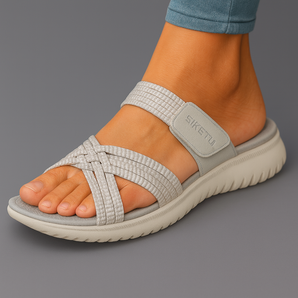 Sandálias ortopédicas confortáveis Lina, tipo slip-on