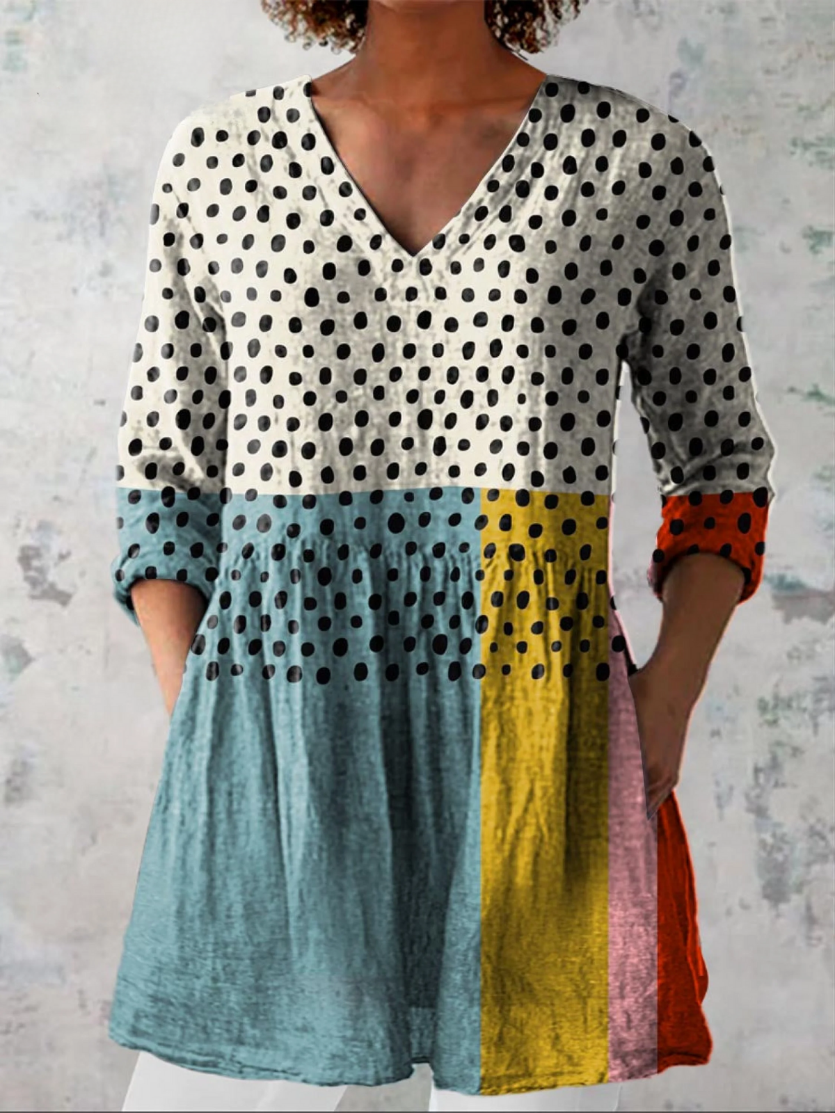 Valerie | Blusa comprida com decote em V