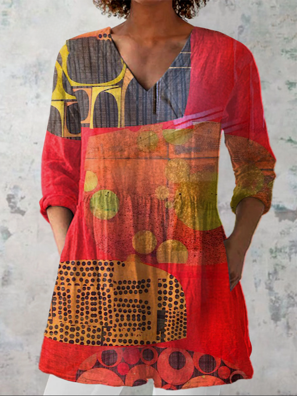 Lucie | Blusa comprida com decote em V