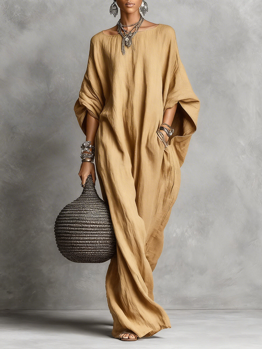 Serena | Vestido maxi oversized com queda suave