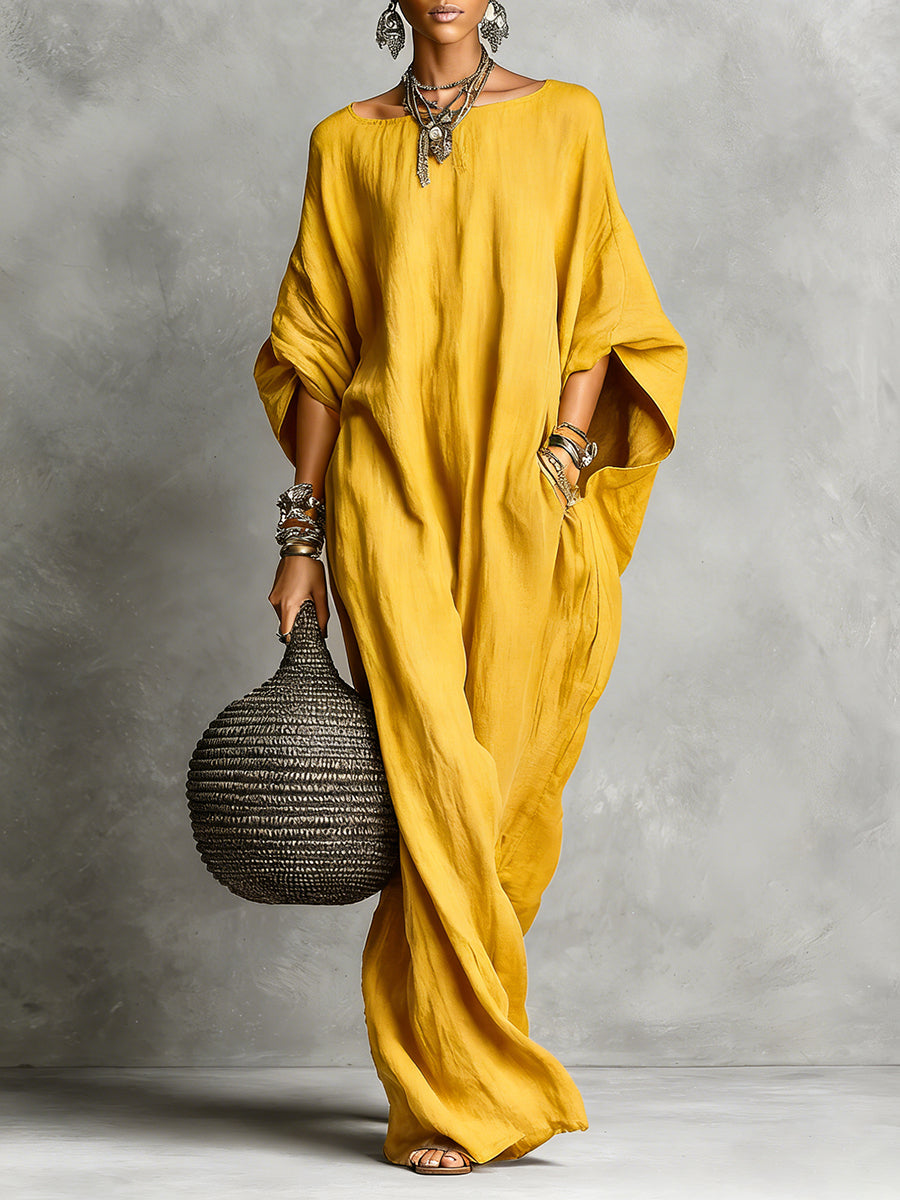 Serena | Vestido maxi oversized com queda suave