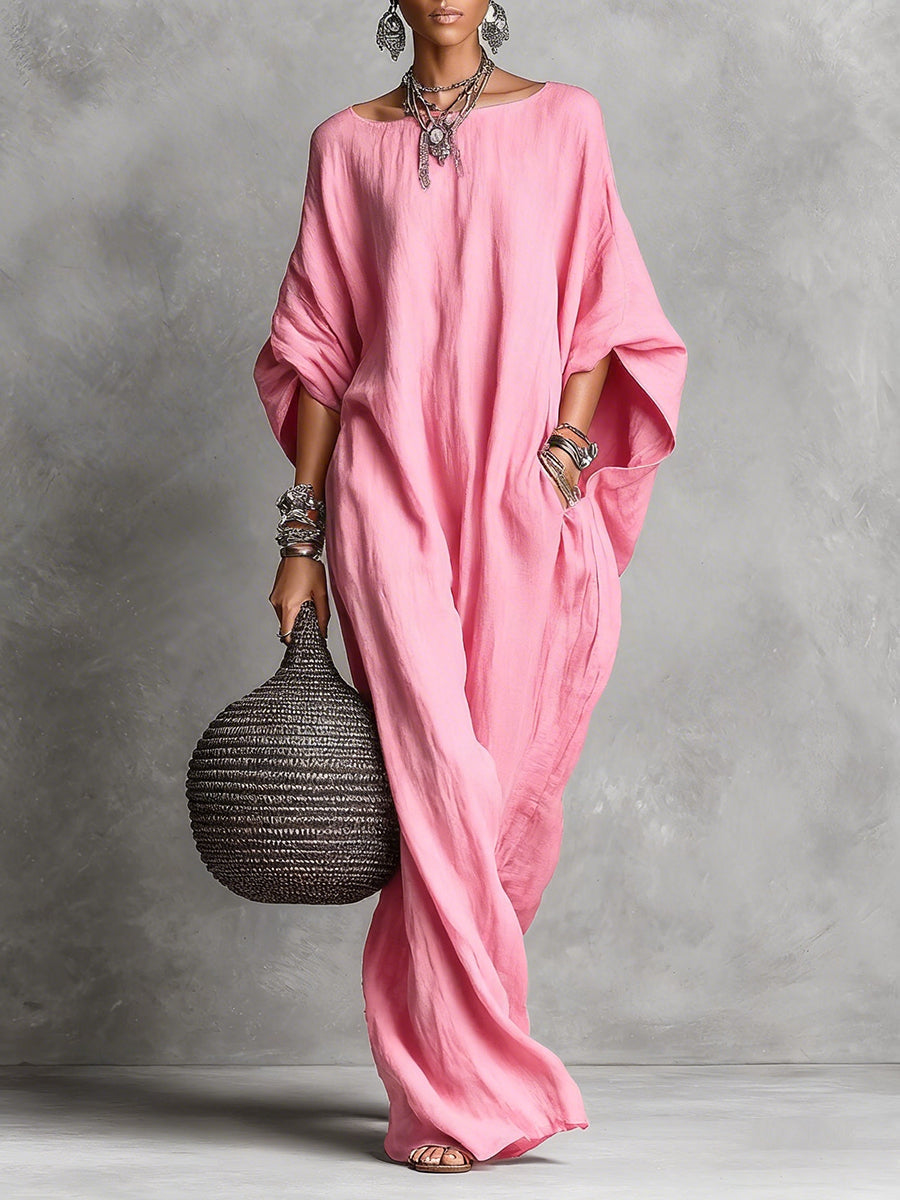 Serena | Vestido maxi oversized com queda suave