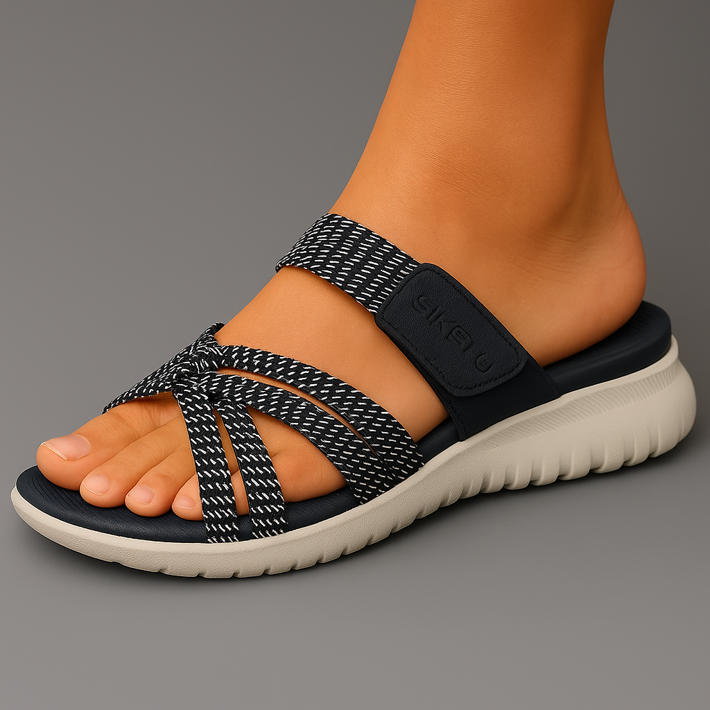 Sandálias ortopédicas confortáveis Lina, tipo slip-on